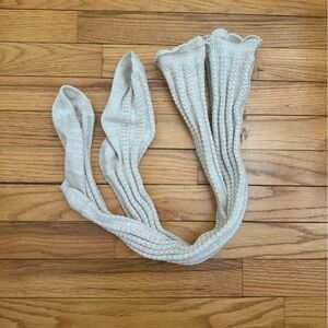 Free people beige knee high socks